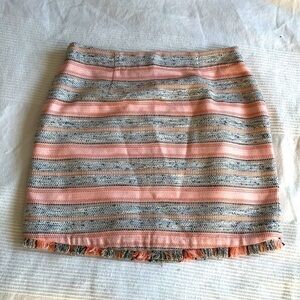 Lovers + Friends Heidi Multi Stripe Pastel Mini Skirt Size Medium